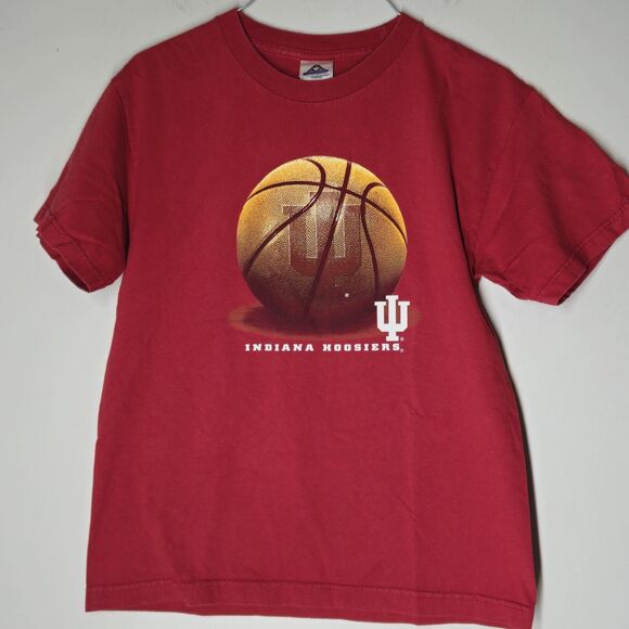Alstyle Apparel & Activewear Other - Vintage Indiana IU University Hoosiers Basketball T-Shirt Youth Large College